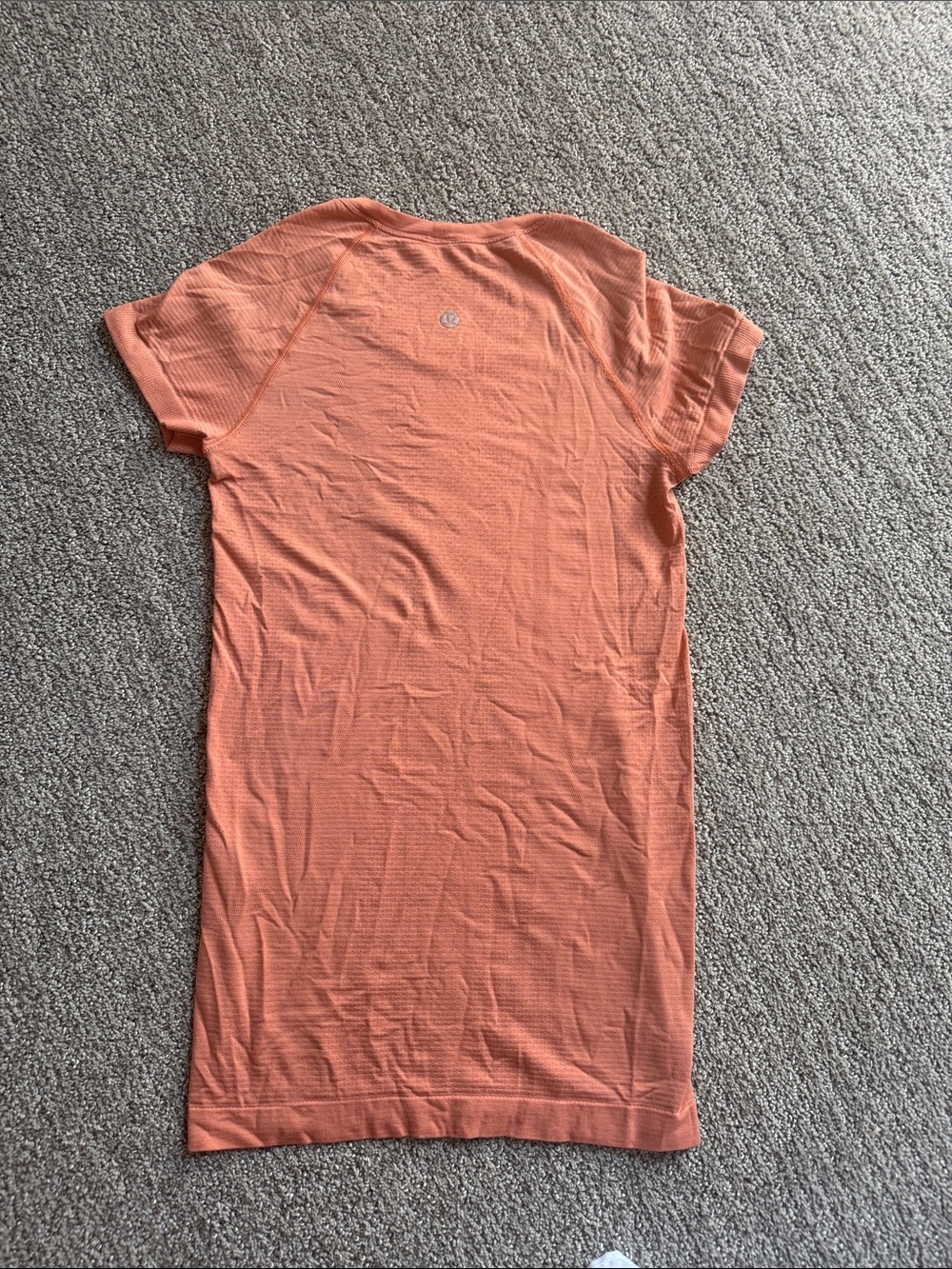 lululemon athletica Coral-Orange Short Sleeve Tee